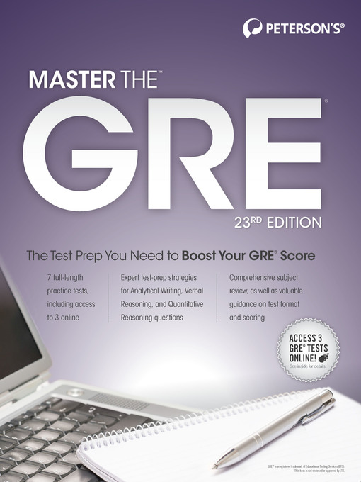 Title details for Master the GRE, 2 by Margaret Moran - Available